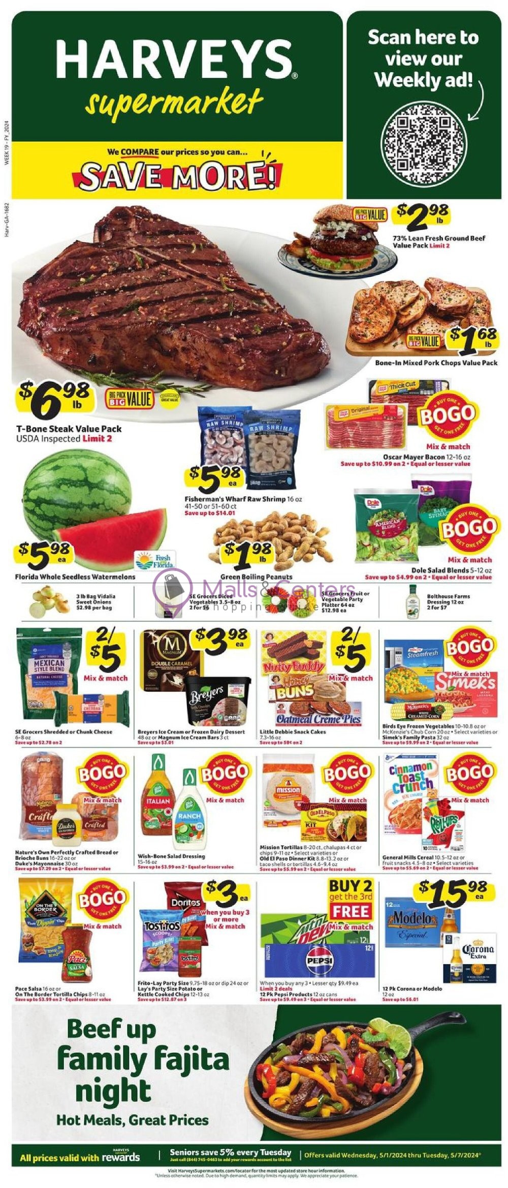 Harveys Supermarket Weekly ad valid from 05/01/2024 to 05/07/2024