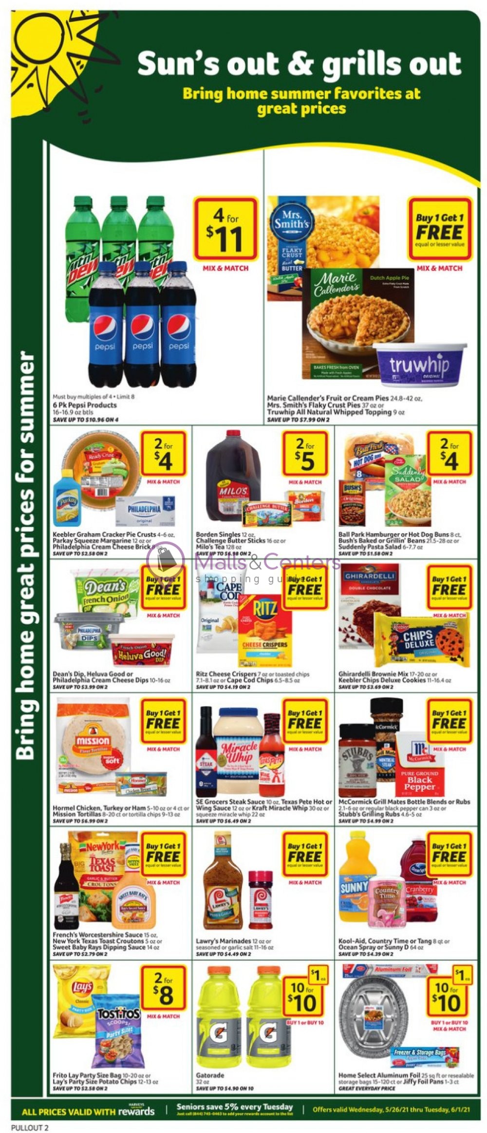 Harveys Supermarket Weekly Ad sales & flyers specials MallsCenters