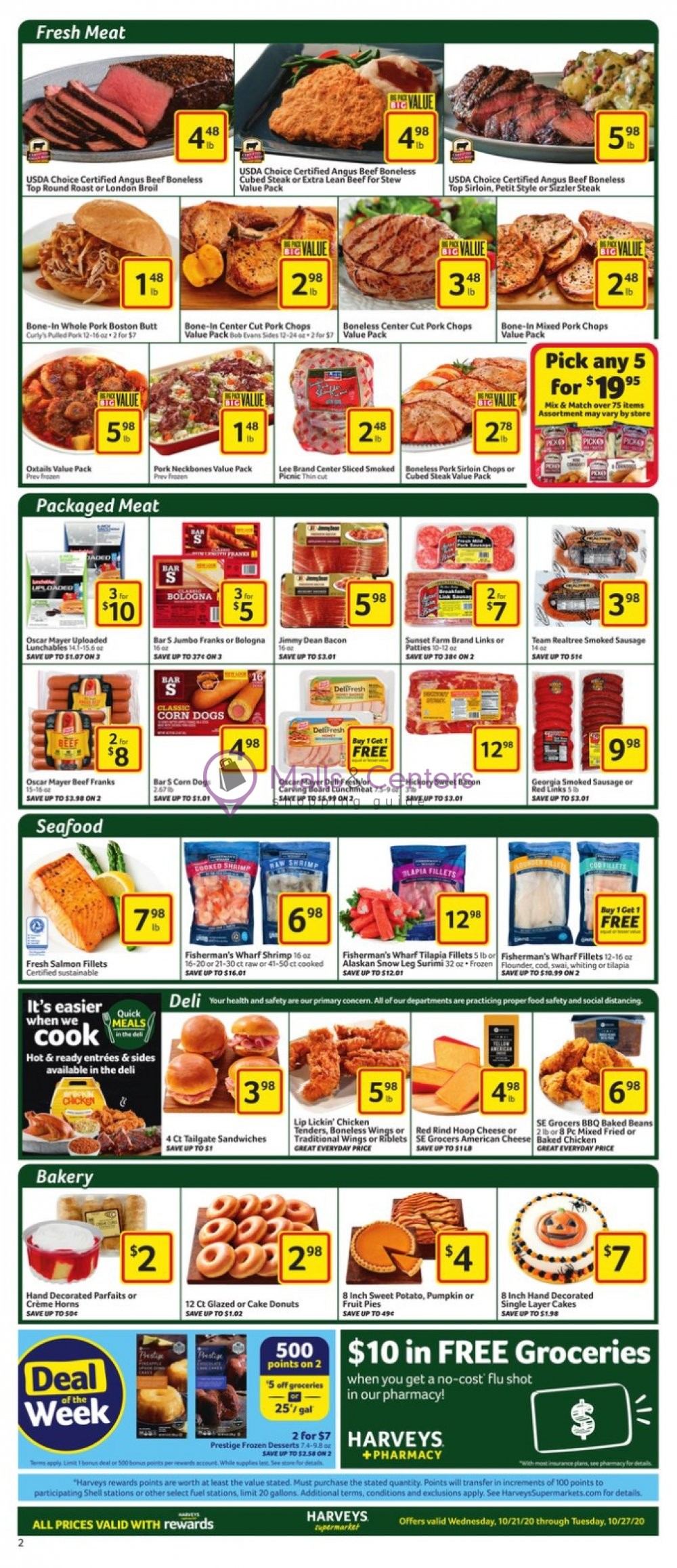 Harveys Supermarket Weekly ad valid from 10/21/2020 to 10/27/2020