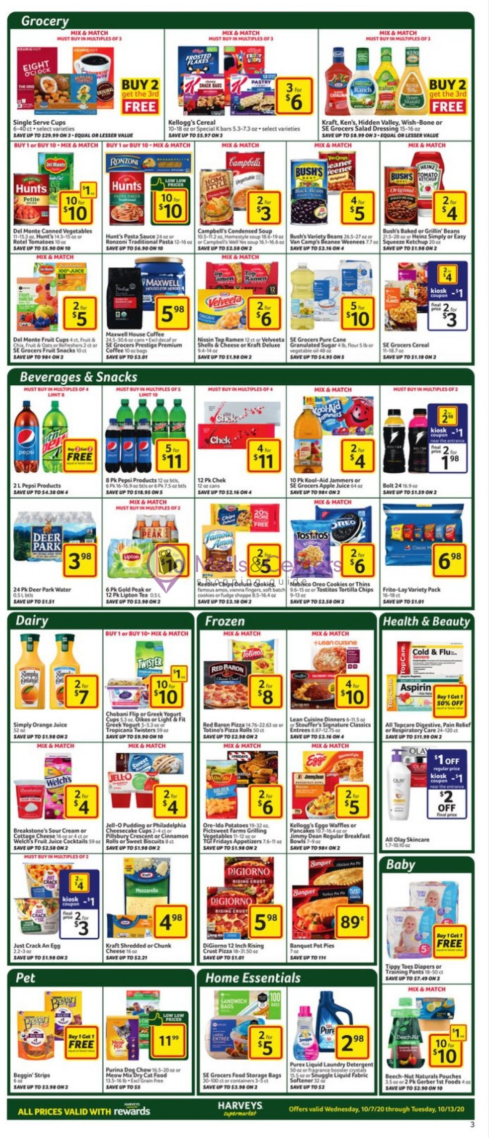 Harveys Supermarket Weekly Ad sales & flyers specials MallsCenters