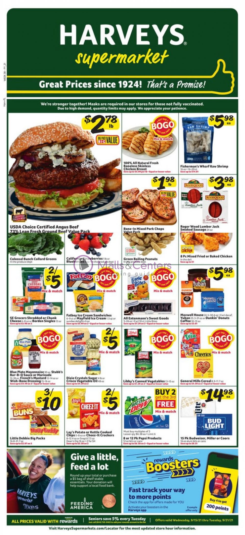 Harveys Supermarket Weekly Ad sales & flyers specials MallsCenters