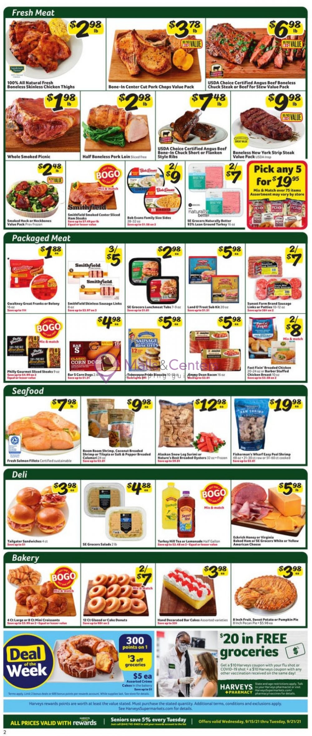 Harveys Supermarket Weekly Ad sales & flyers specials MallsCenters