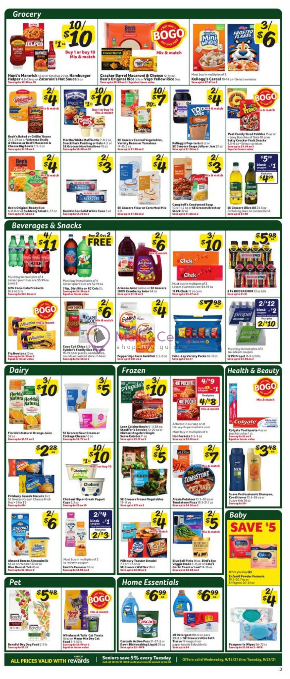 Harveys Supermarket Weekly Ad sales & flyers specials MallsCenters