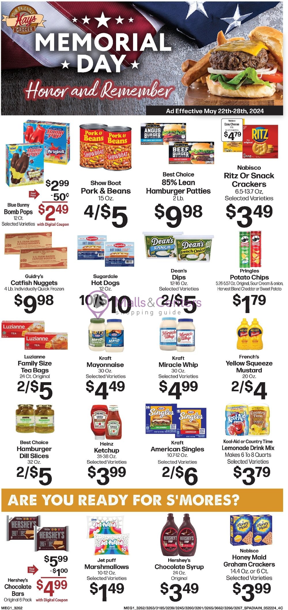 Hays Grocer Weekly ad valid from 05/22/2024 to 05/28/2024 MallsCenters