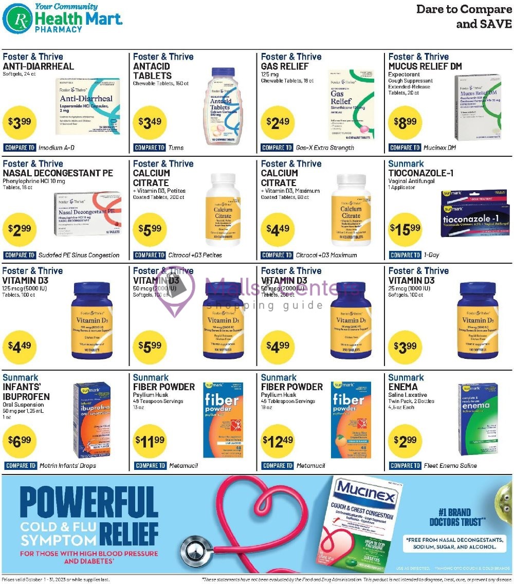 Weekly ad for Health Mart valid: 10/01/2023 - 10/31/2023, page 2