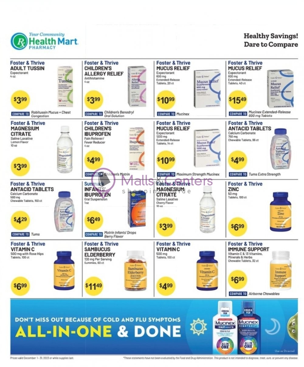 Weekly ad for Health Mart valid: 12/01/2023 - 12/31/2023, page 3