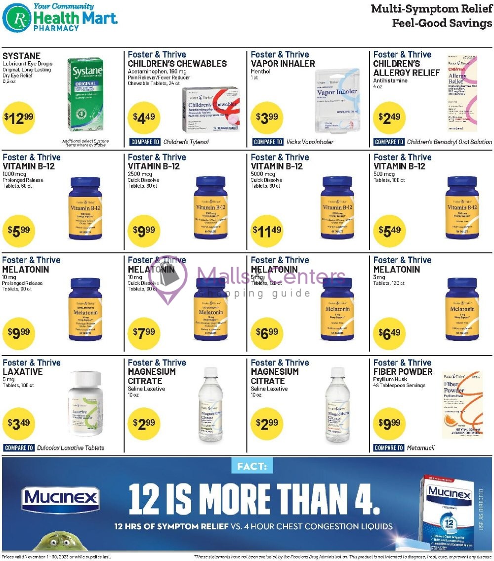 Weekly ad for Health Mart valid: 11/01/2023 - 11/30/2023, page 2