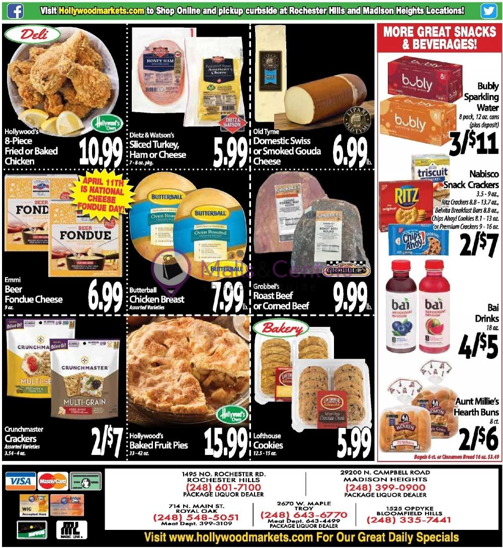 Hollywood Markets Weekly ad valid from 04/11/2023 to 04/24/2023