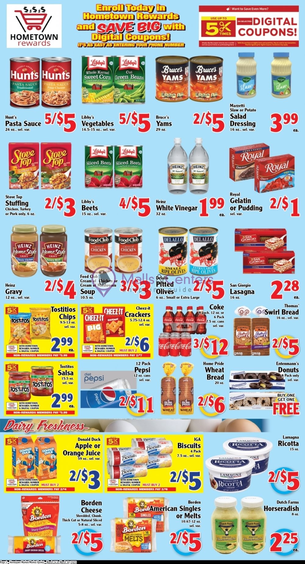 Hometown Market Weekly ad valid from 03/24/2023 to 03/30/2023