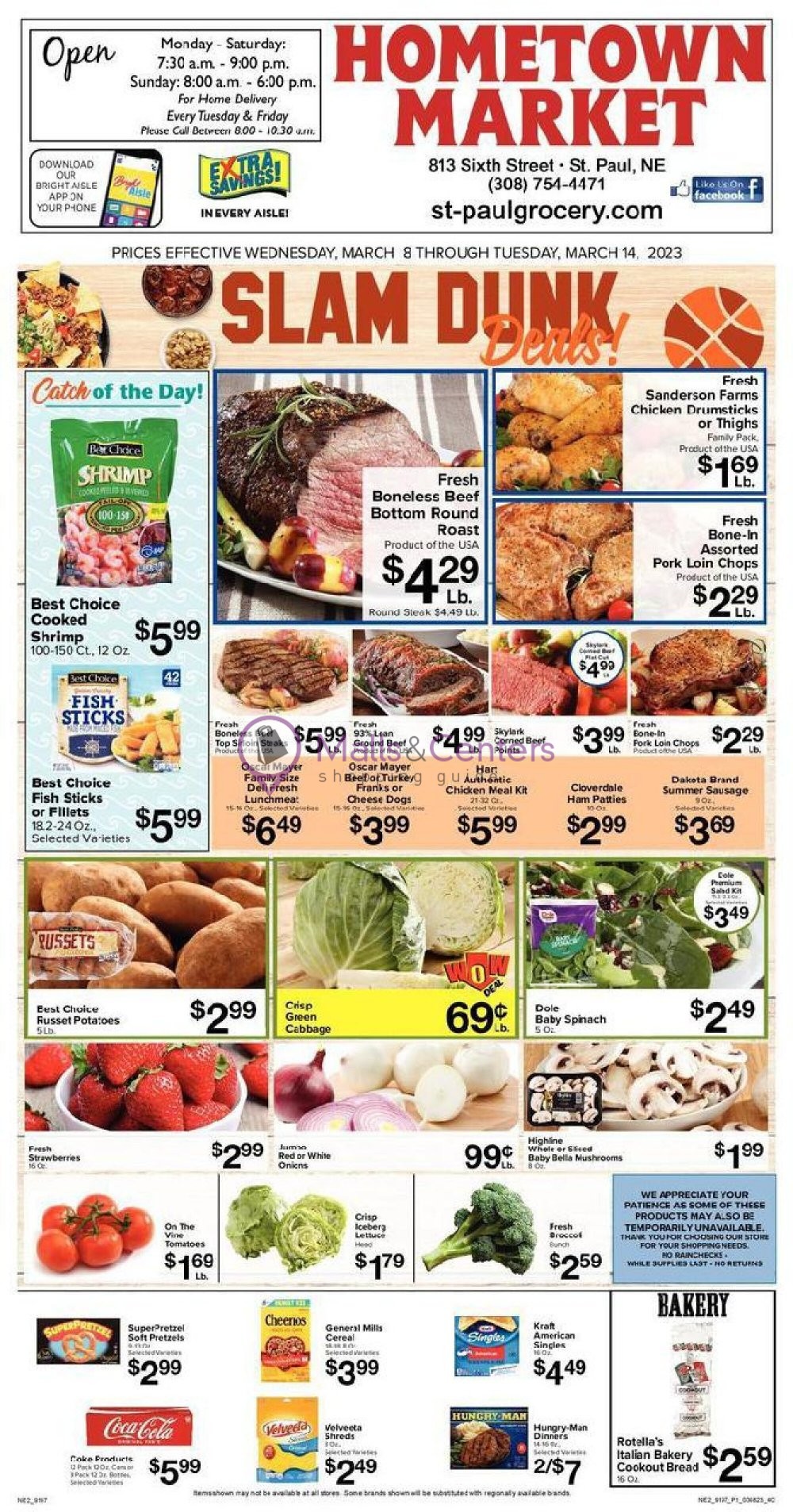Hometown Market Weekly ad valid from 03/08/2023 to 03/14/2023