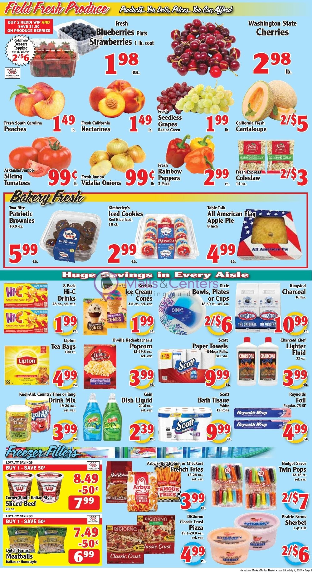 Weekly ad for Hometown Market valid: 06/28/2024 - 07/04/2024, page 3