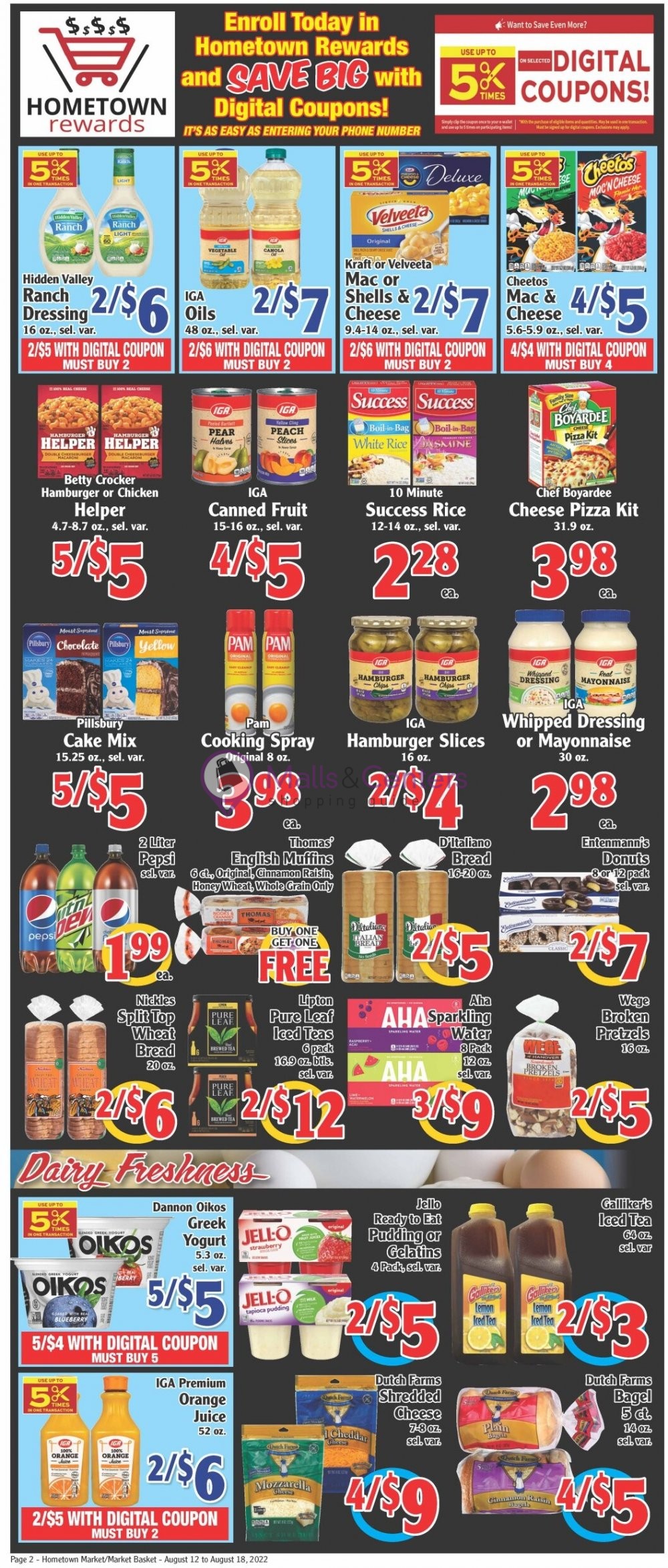 Hometown Market Weekly Ad sales & flyers specials MallsCenters