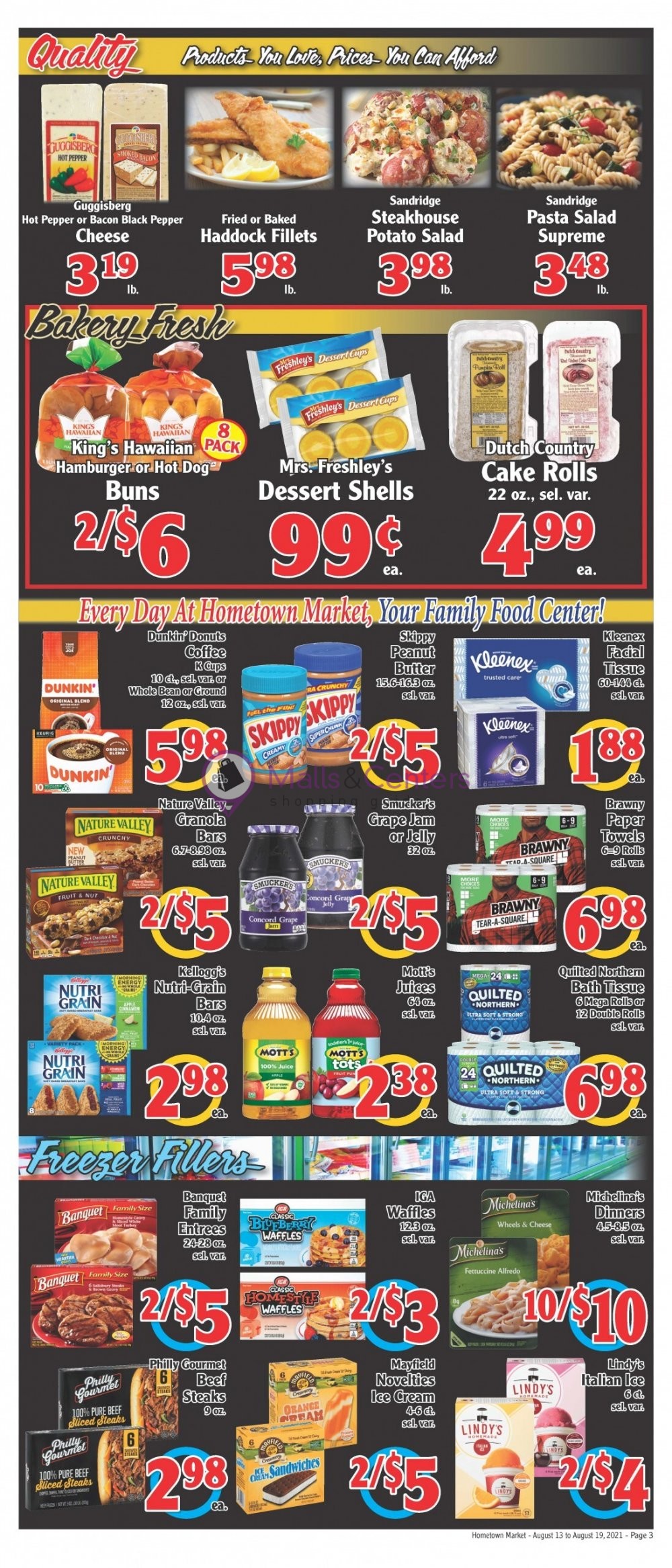 Hometown Market Weekly ad valid from 08/13/2021 to 08/19/2021