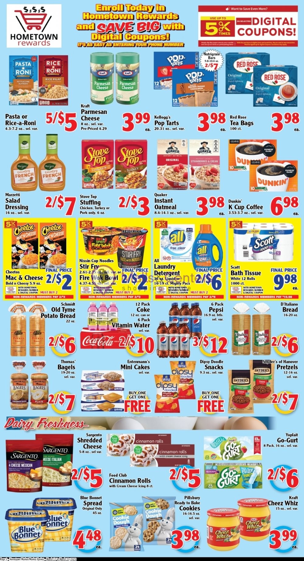 Hometown Market Weekly ad valid from 03/17/2023 to 03/23/2023