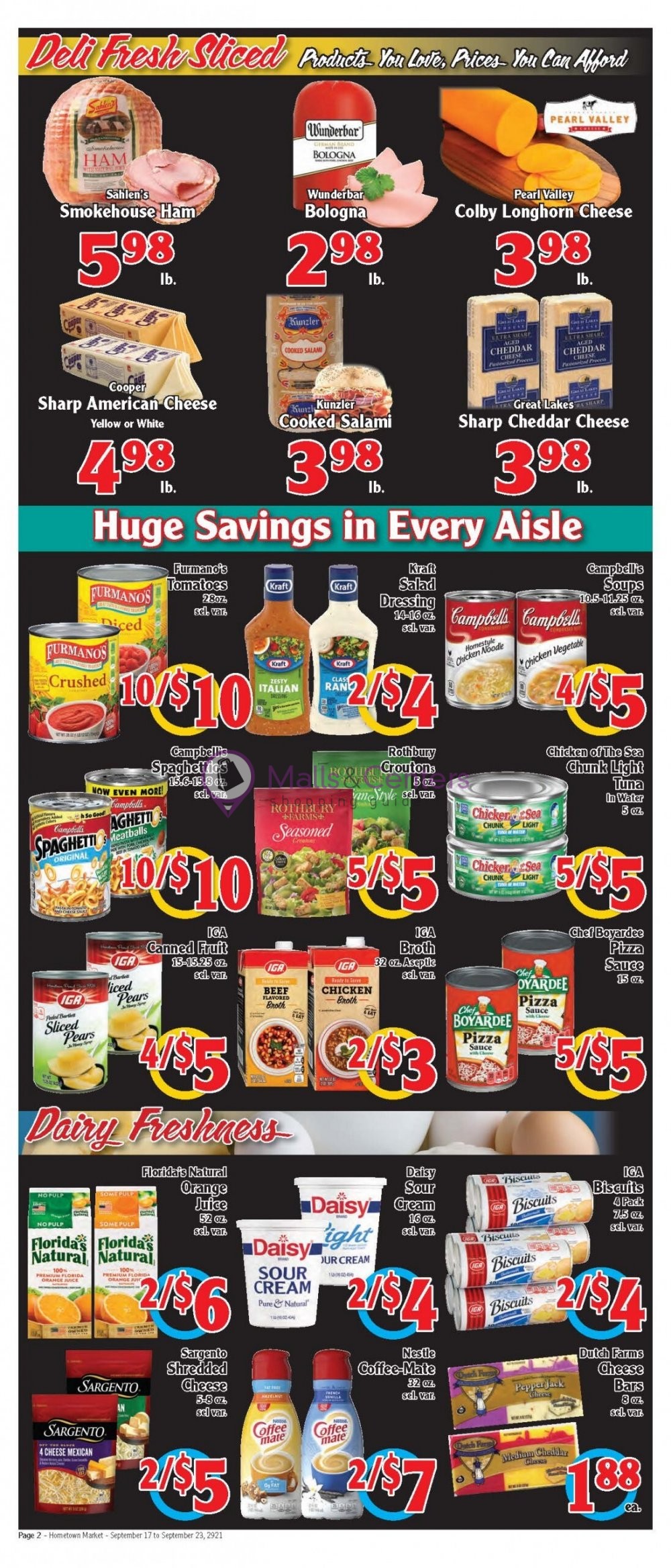 Hometown Market Weekly Ad sales & flyers specials MallsCenters