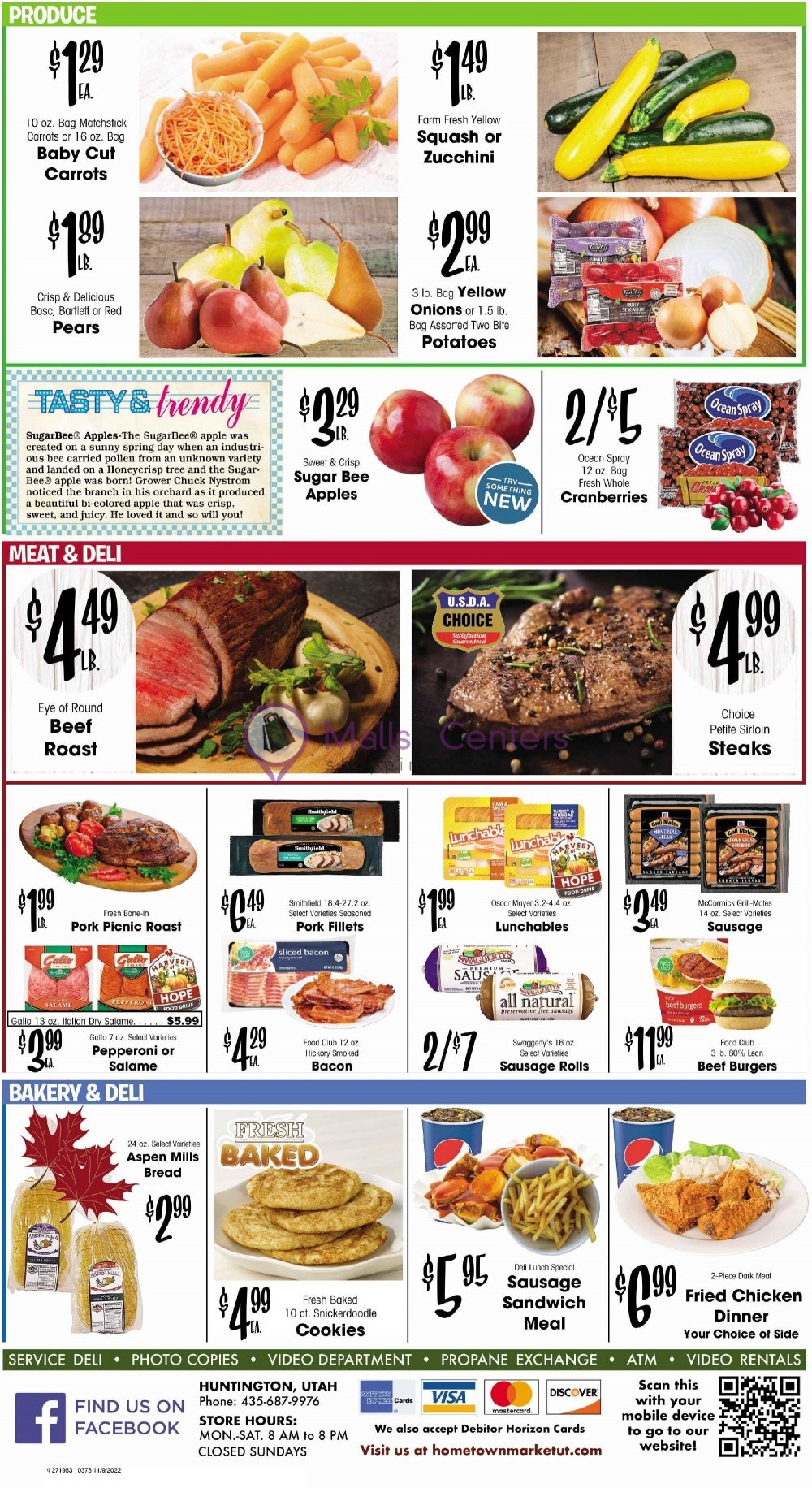 Hometown Market Weekly ad valid from 11/09/2022 to 11/15/2022