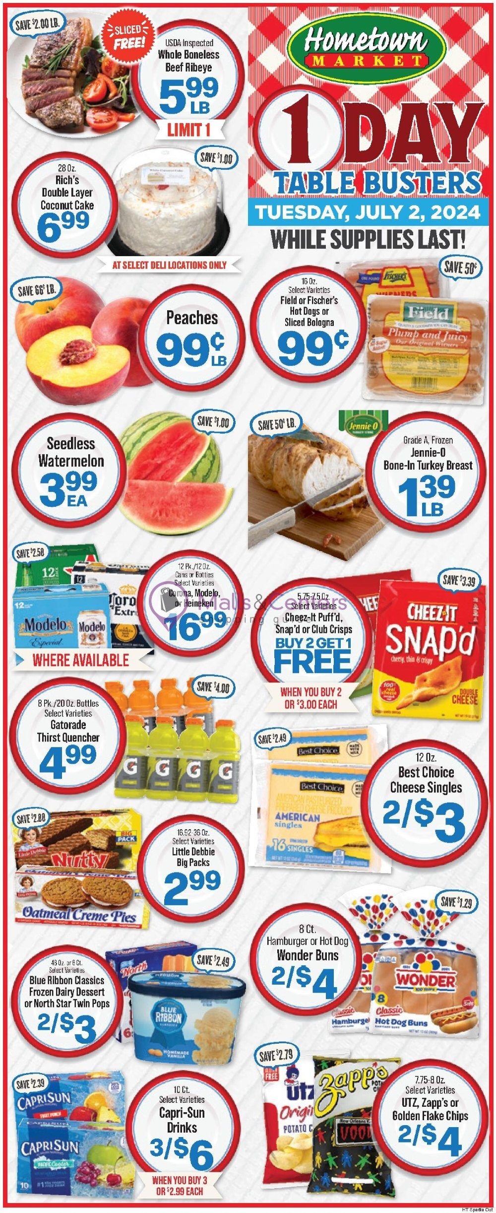 Weekly ad for Hometown Markets valid: 06/26/2024 - 07/02/2024, page 5