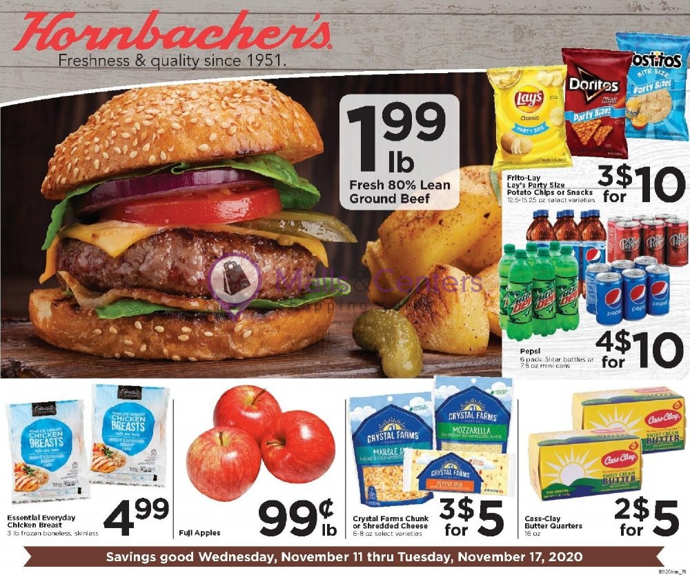 Hornbacher's Weekly ad valid from 11/11/2020 to 11/17/2020 MallsCenters