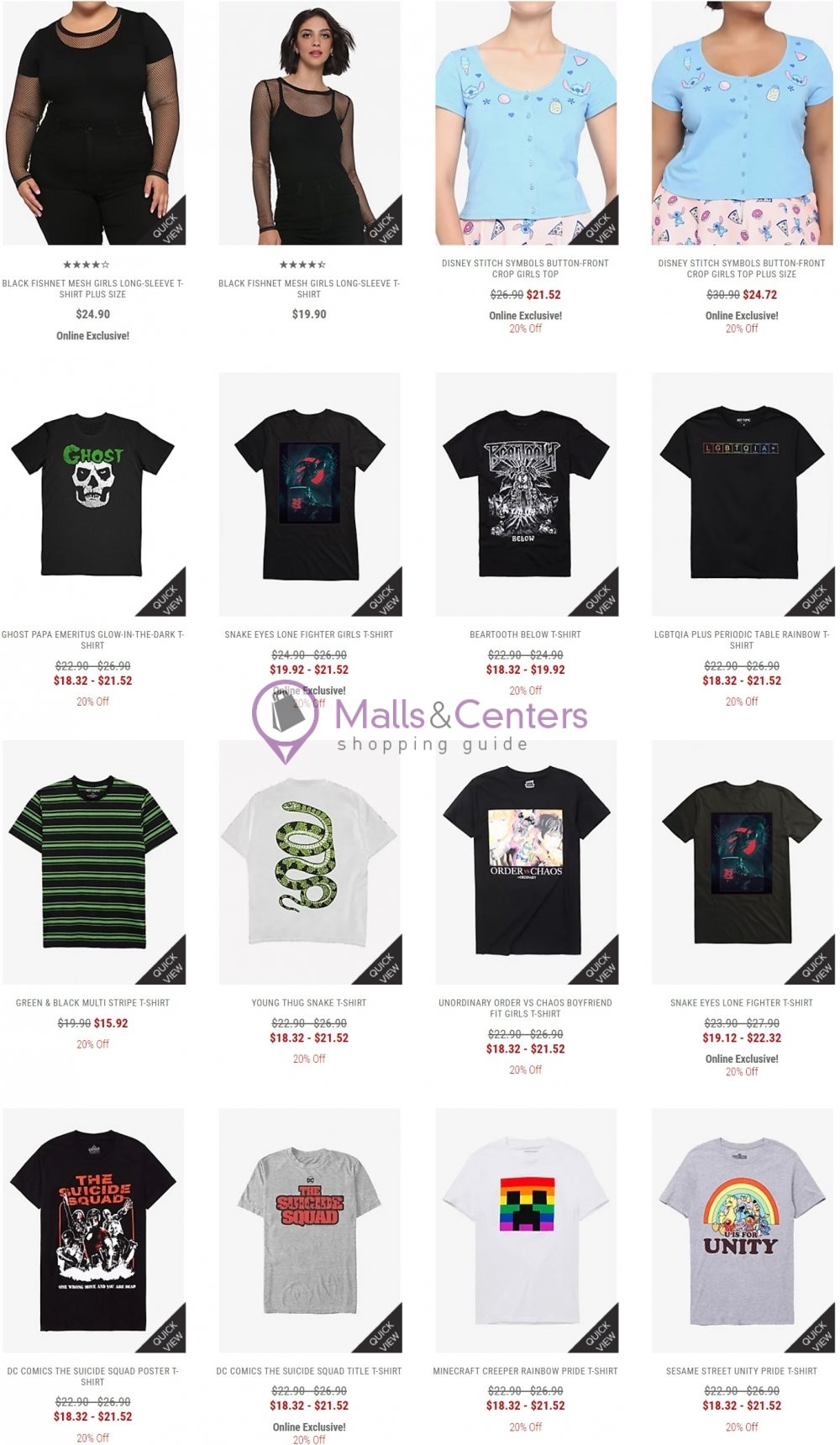 Hot Topic Weekly ad valid from 06/26/2021 to 07/02/2021 MallsCenters