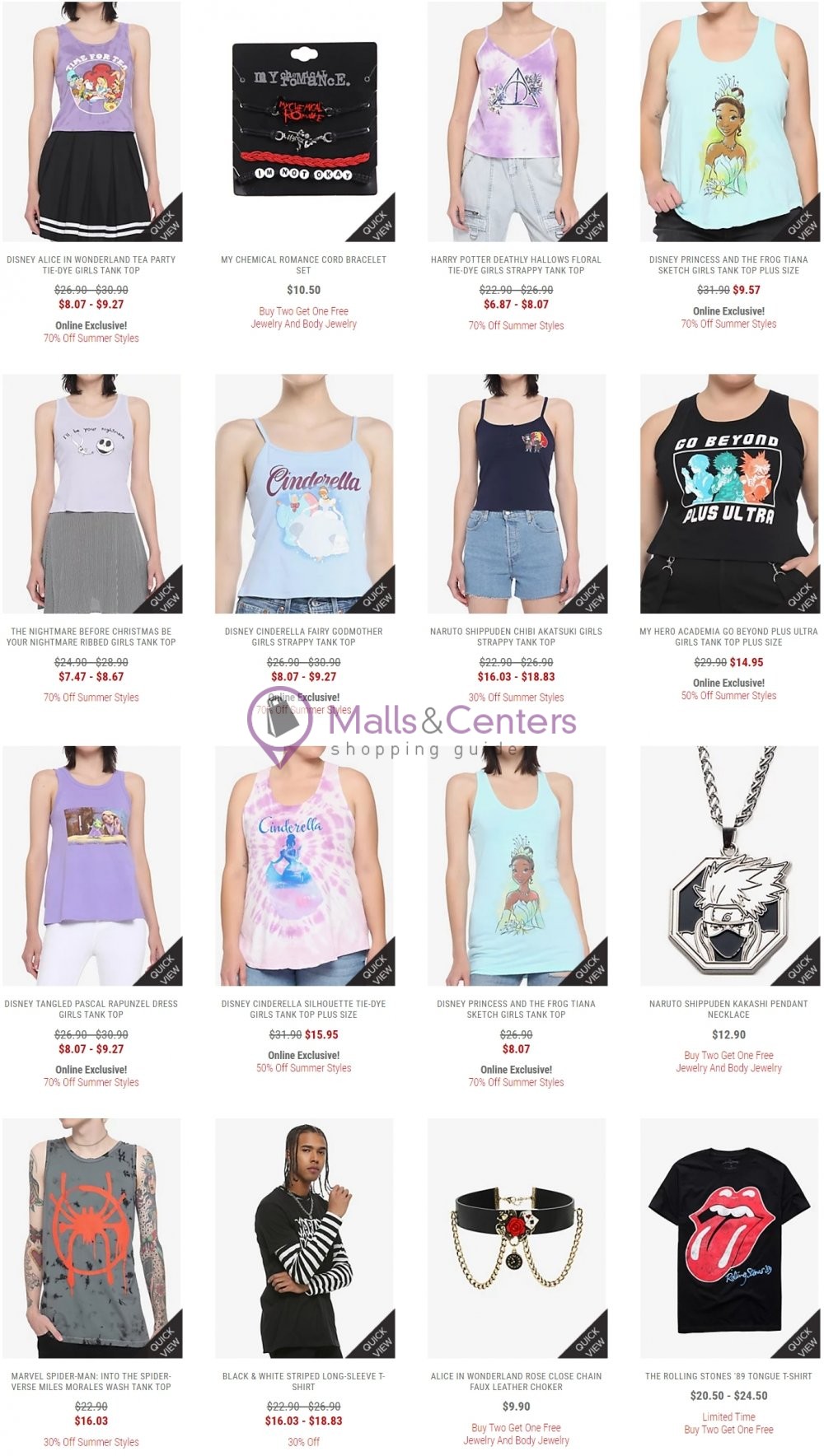 Hot Topic Weekly Ad sales & flyers specials MallsCenters