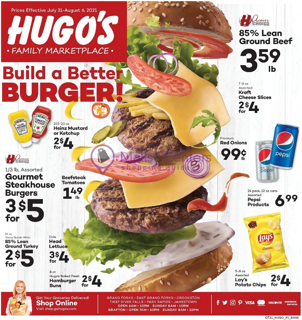 Hugo's Weekly Ad sales & flyers specials MallsCenters