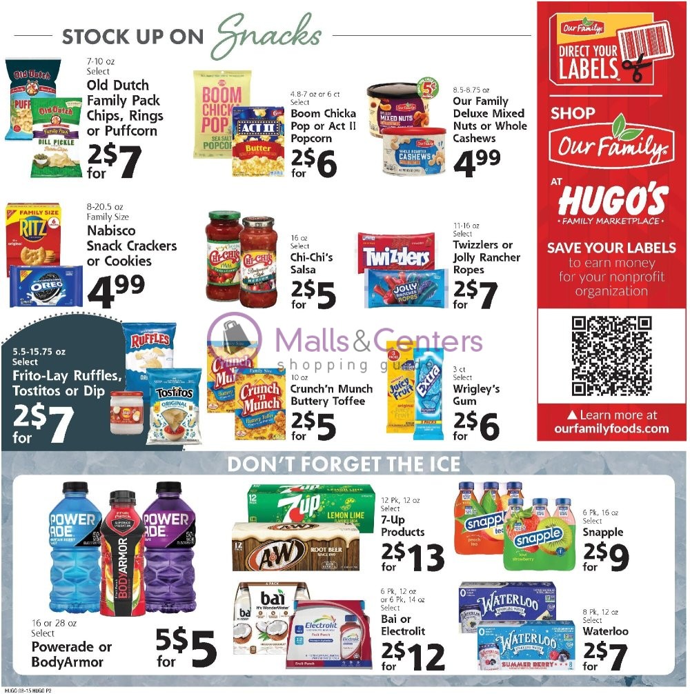 Weekly ad for Hugo's valid: 08/15/2026 - 08/21/2026, page 2