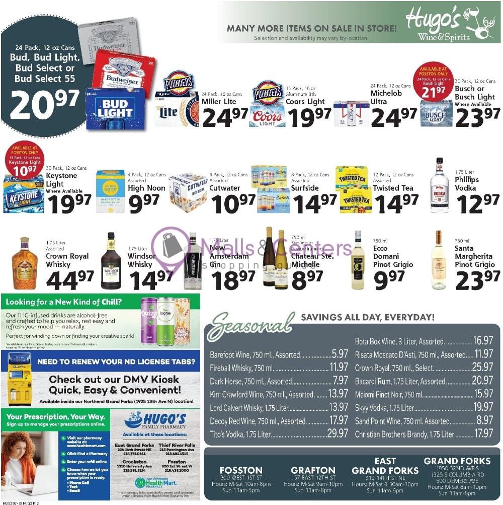 Weekly ad for Hugo's valid: 07/18/2026 - 07/24/2026, page 12