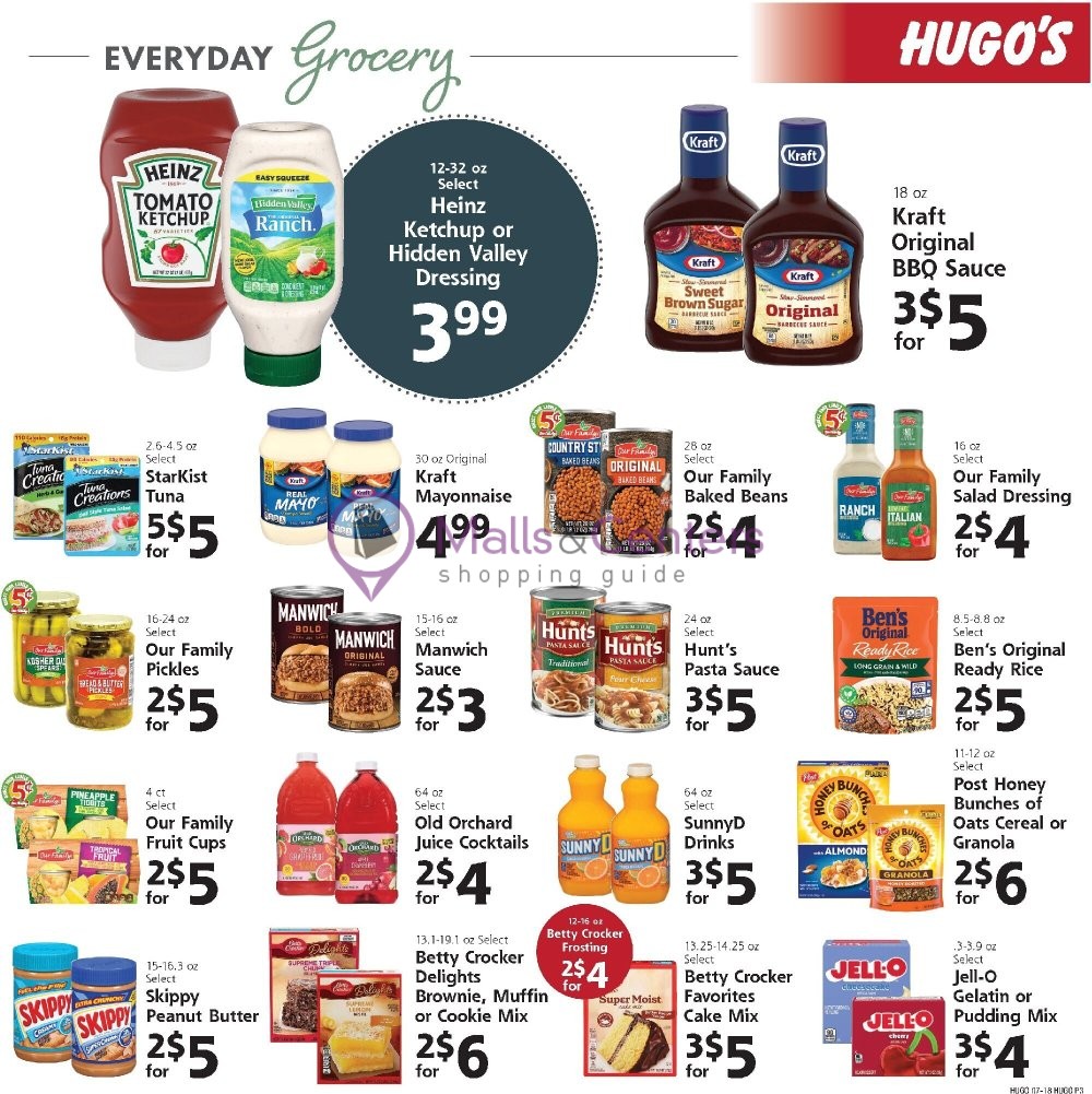 Weekly ad for Hugo's valid: 07/18/2026 - 07/24/2026, page 3