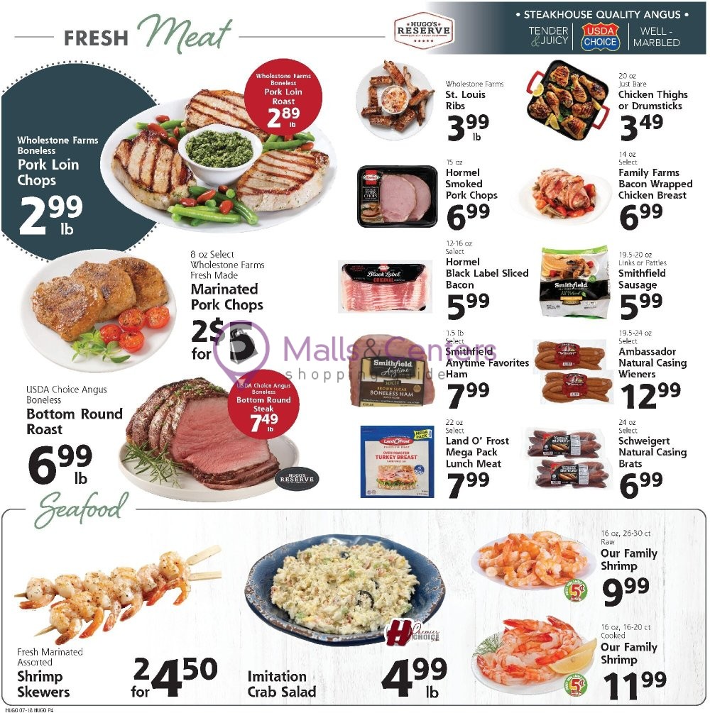 Weekly ad for Hugo's valid: 07/18/2026 - 07/24/2026, page 4