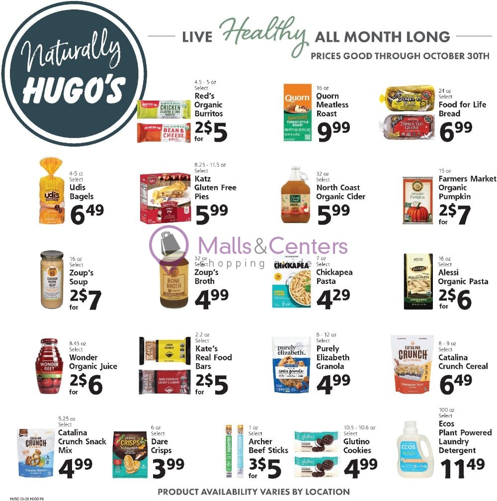 Weekly ad for Hugo's valid: 09/26/2026 - 10/02/2026, page 4