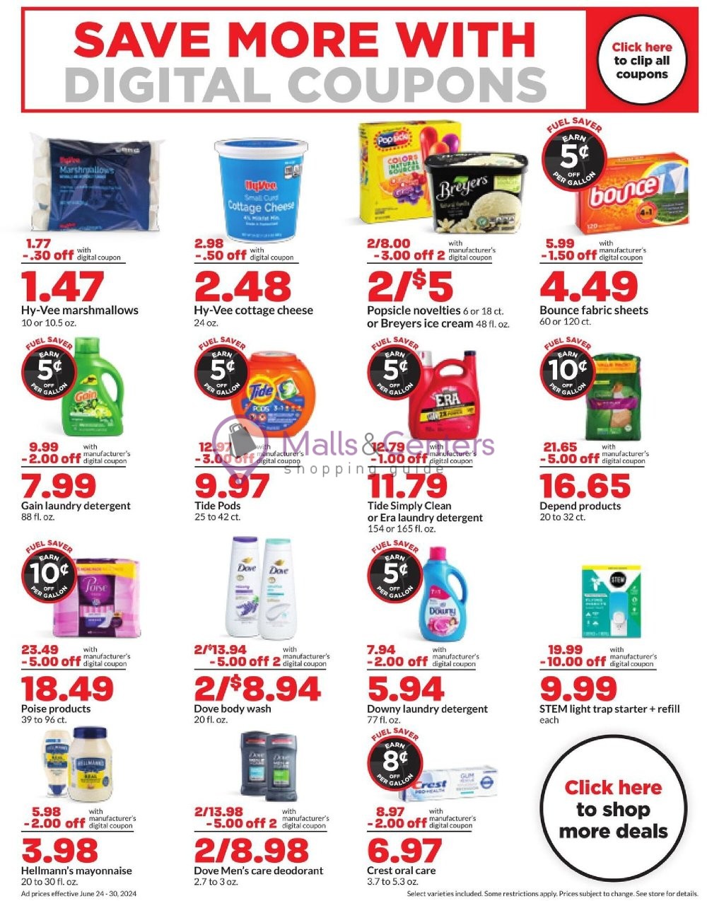 Weekly ad for HyVee valid: 06/24/2024 - 06/30/2024, page 6