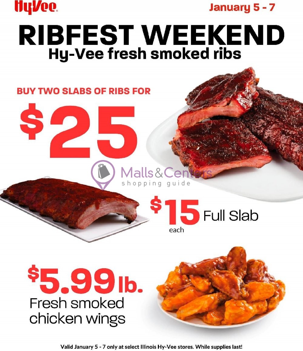 HyVee Weekly ad valid from 01/05/2024 to 01/07/2024 MallsCenters