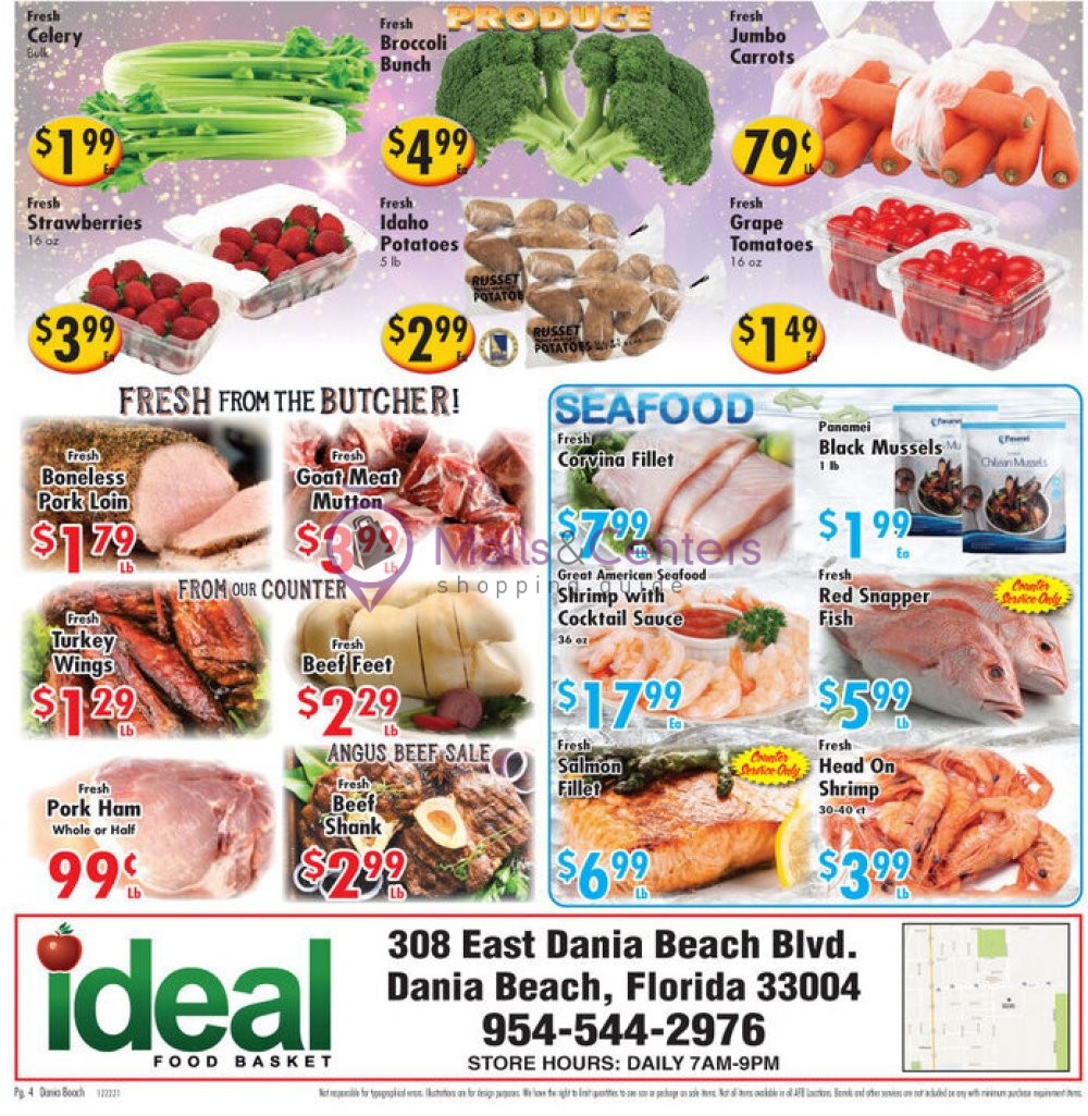 Ideal Food Basket Weekly ad valid from 12/22/2021 to 01/04/2022
