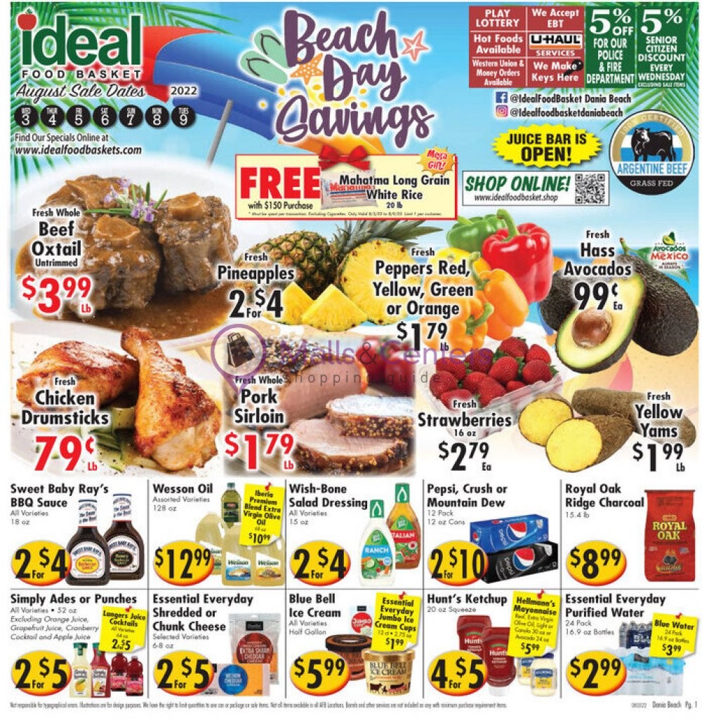 Ideal Food Basket Weekly ad valid from 08/03/2022 to 08/09/2022