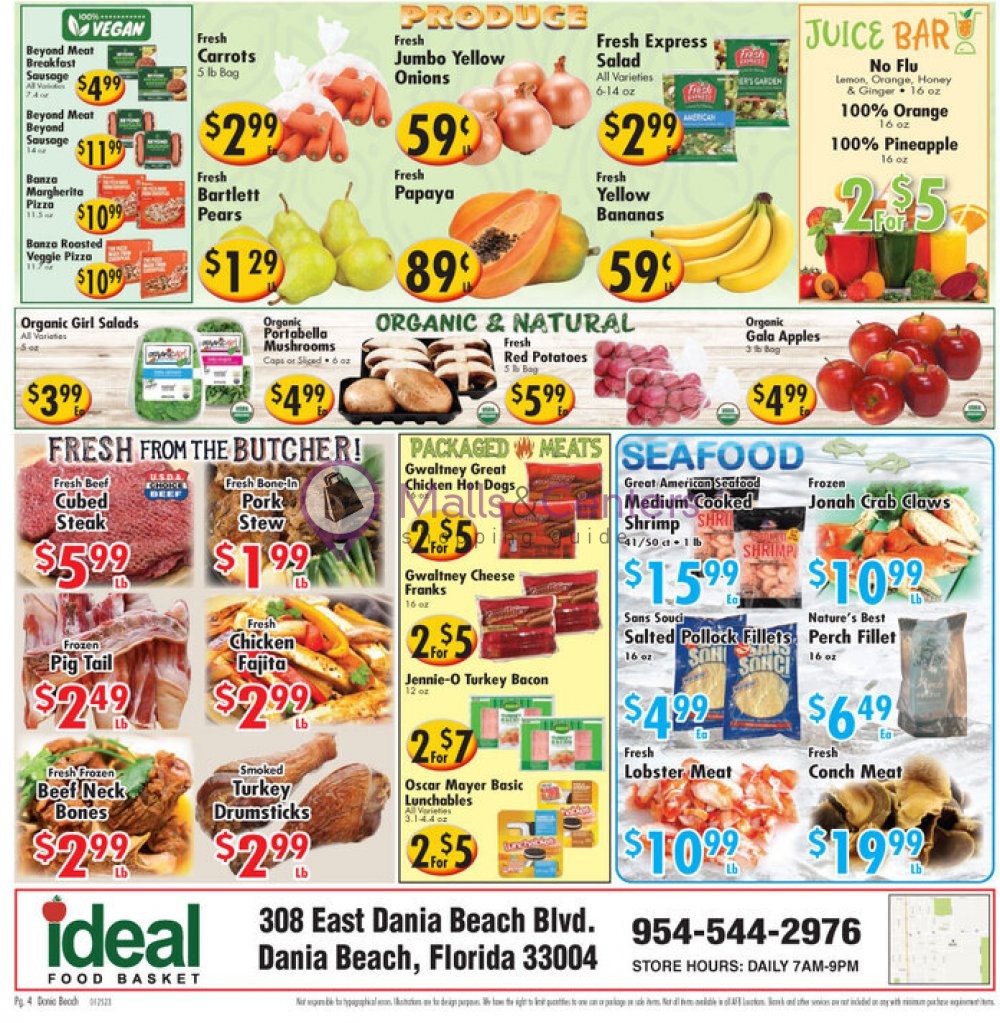 Ideal Food Basket Weekly ad valid from 01/25/2023 to 01/31/2023