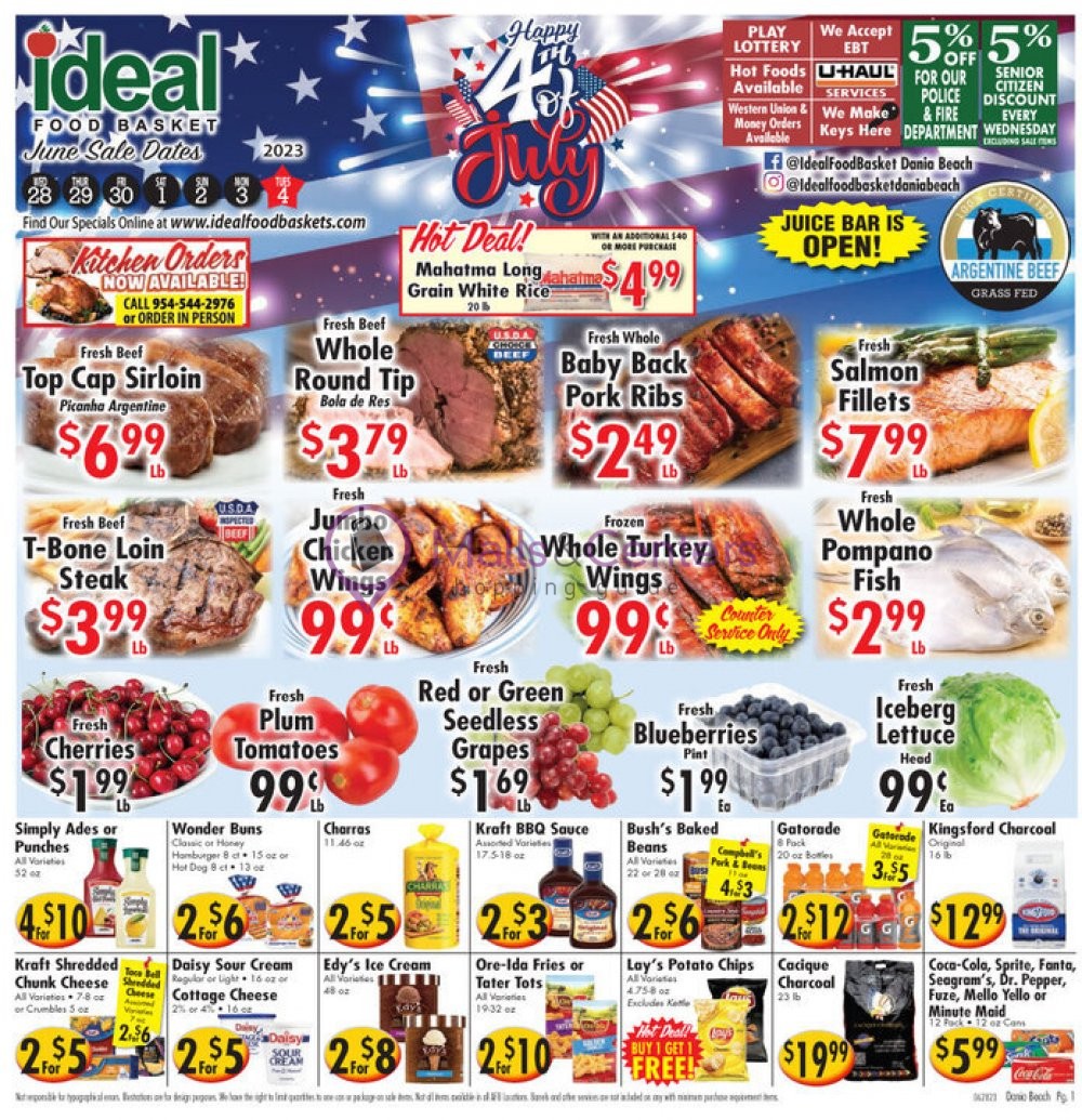 Ideal Food Basket Weekly ad valid from 06/28/2023 to 07/04/2023
