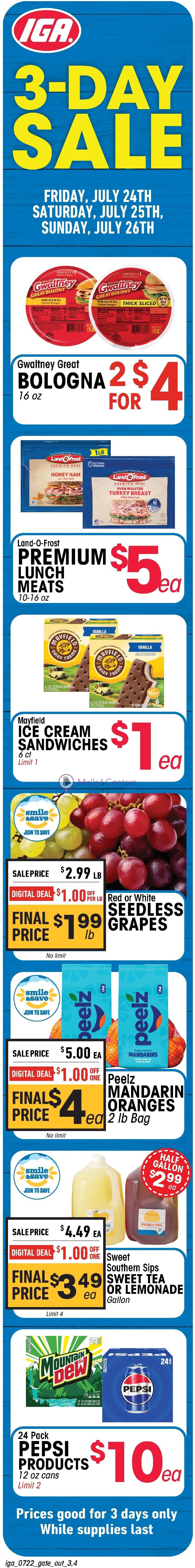 Weekly ad for IGA valid: 07/22/2026 - 07/28/2026, page 3