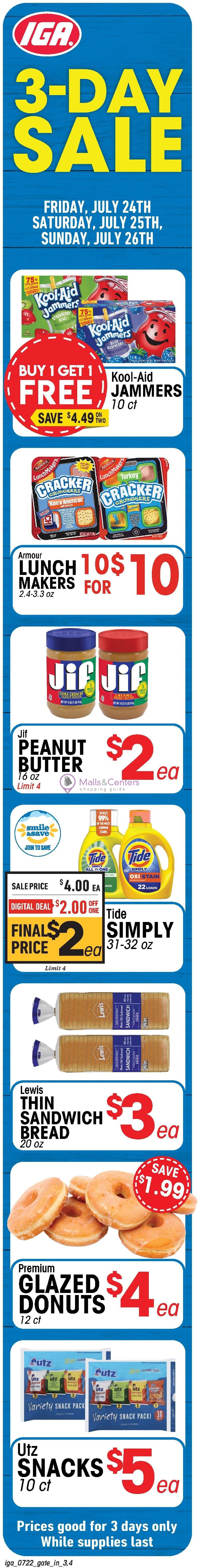 Weekly ad for IGA valid: 07/22/2026 - 07/28/2026, page 4