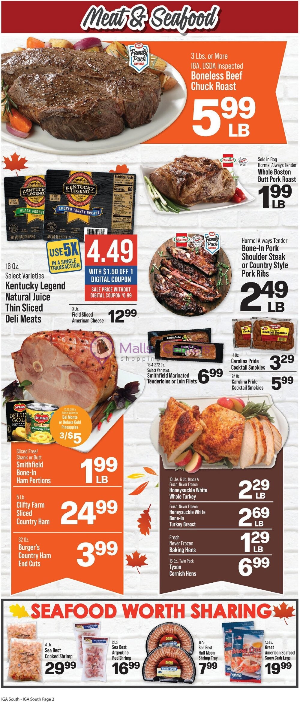 IGA Weekly ad valid from 11/15/2023 to 11/28/2023 MallsCenters