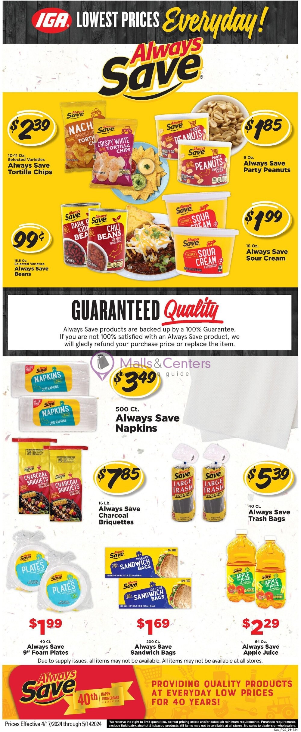 Weekly ad for IGA valid: 05/08/2024 - 05/14/2024, page 7