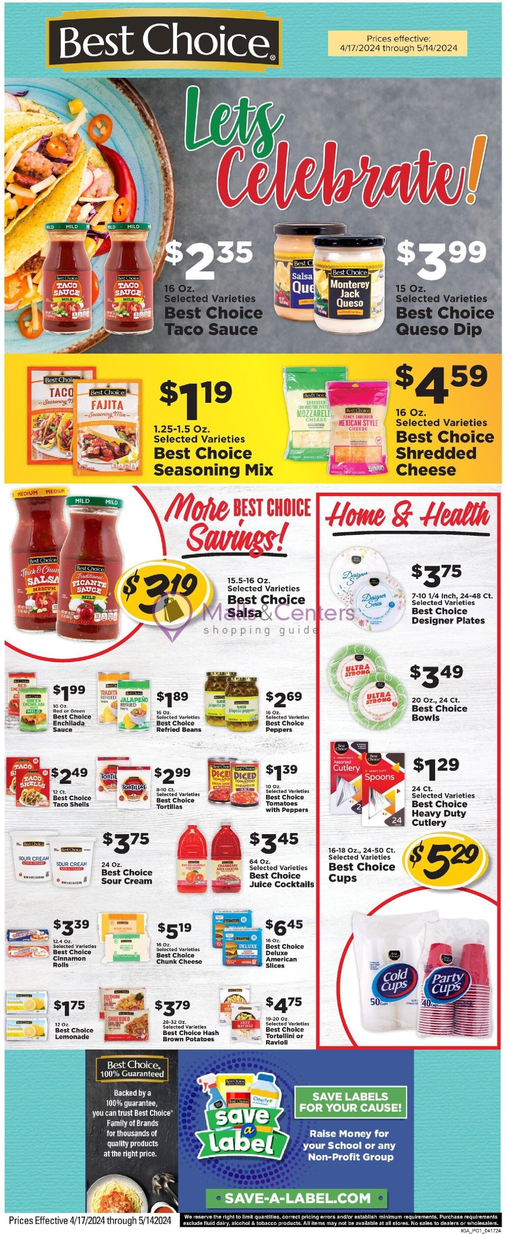 IGA Weekly ad valid from 05/08/2024 to 05/14/2024 MallsCenters