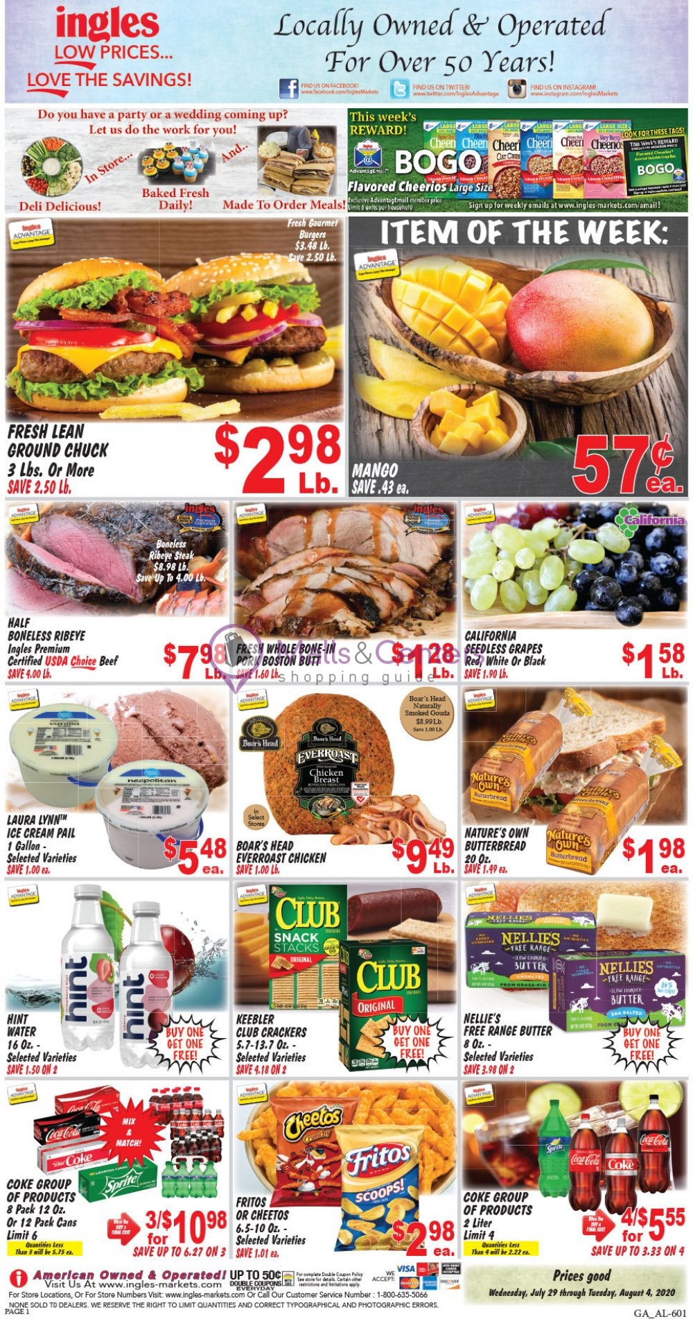Ingles Markets Weekly ad valid from 07/29/2020 to 08/04/2020 - MallsCenters