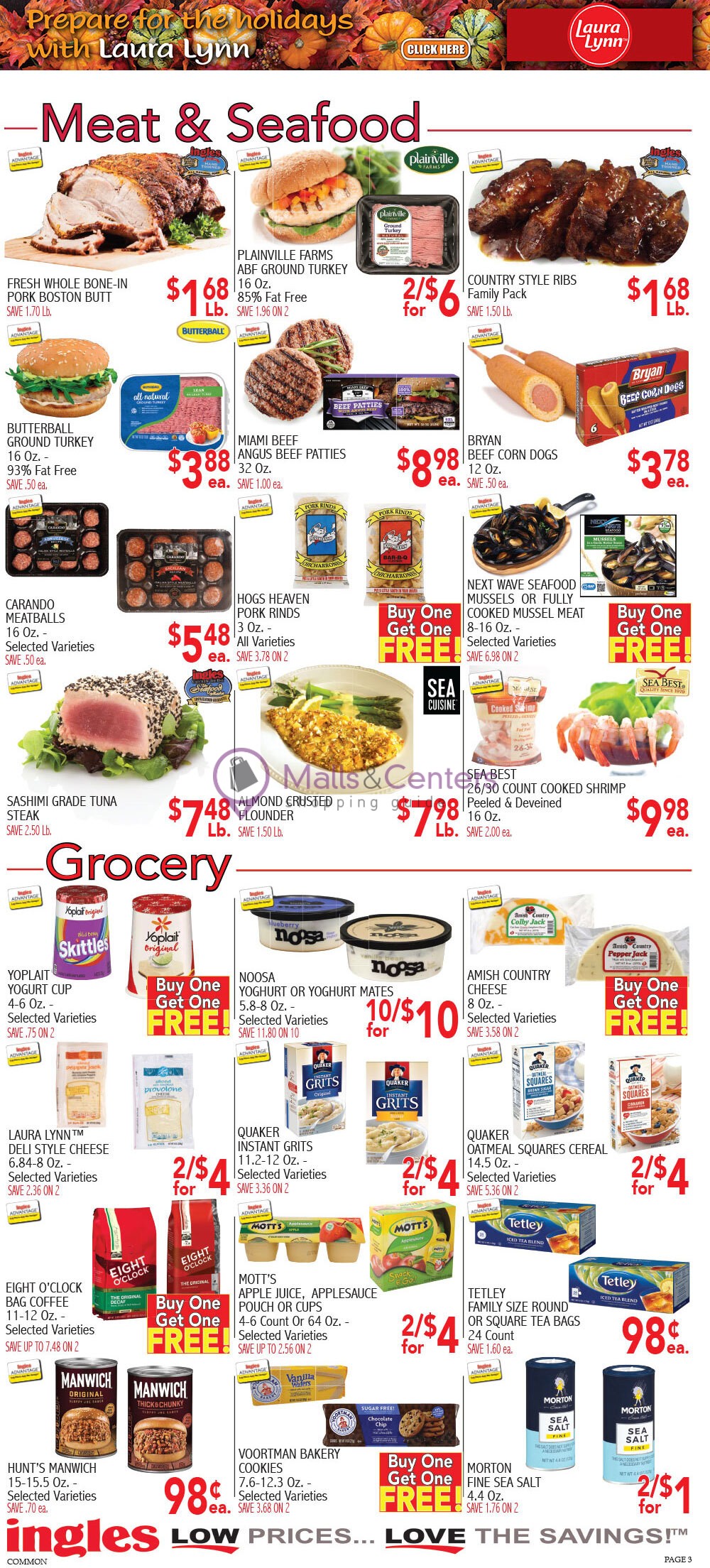 Ingles Markets Weekly ad valid from 11/26/2021 to 11/30/2021 MallsCenters