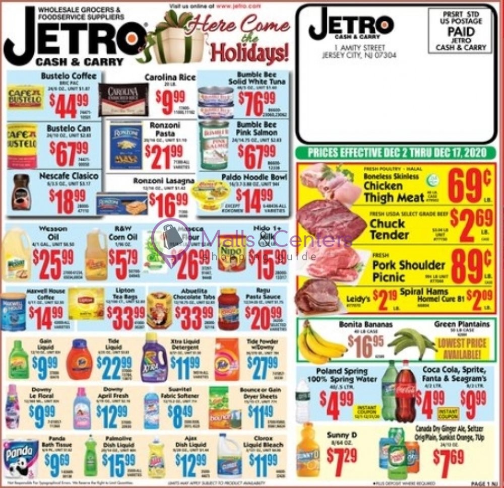 Jetro Weekly Ad sales & flyers specials MallsCenters