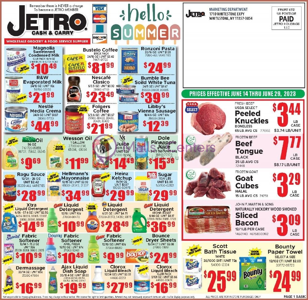 Jetro Weekly ad valid from 06/14/2023 to 06/29/2023 MallsCenters