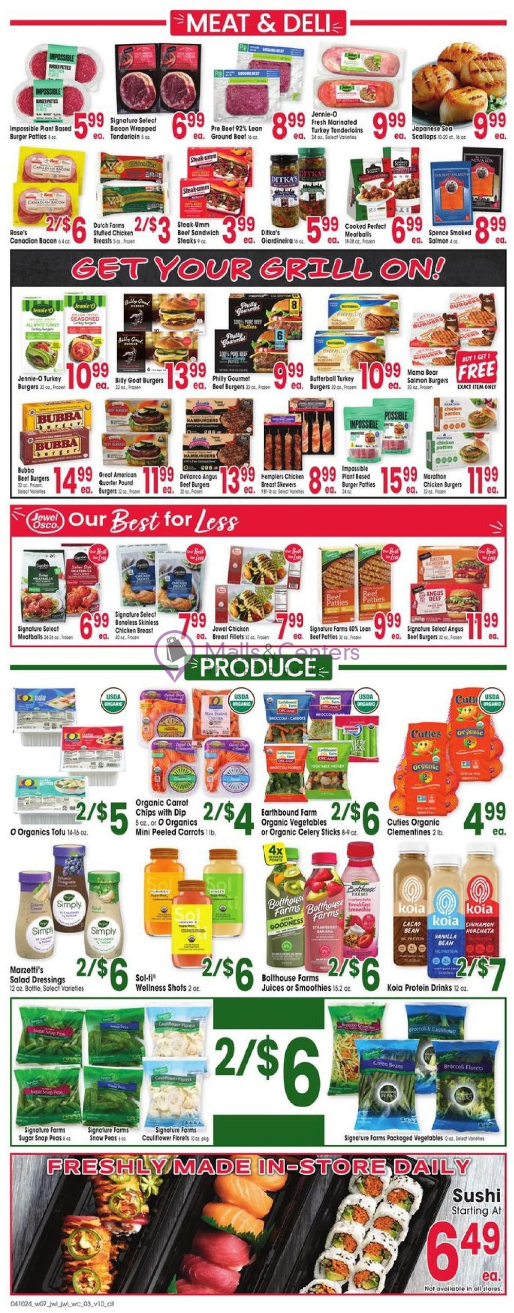 JewelOsco Weekly ad valid from 04/10/2024 to 04/16/2024 MallsCenters