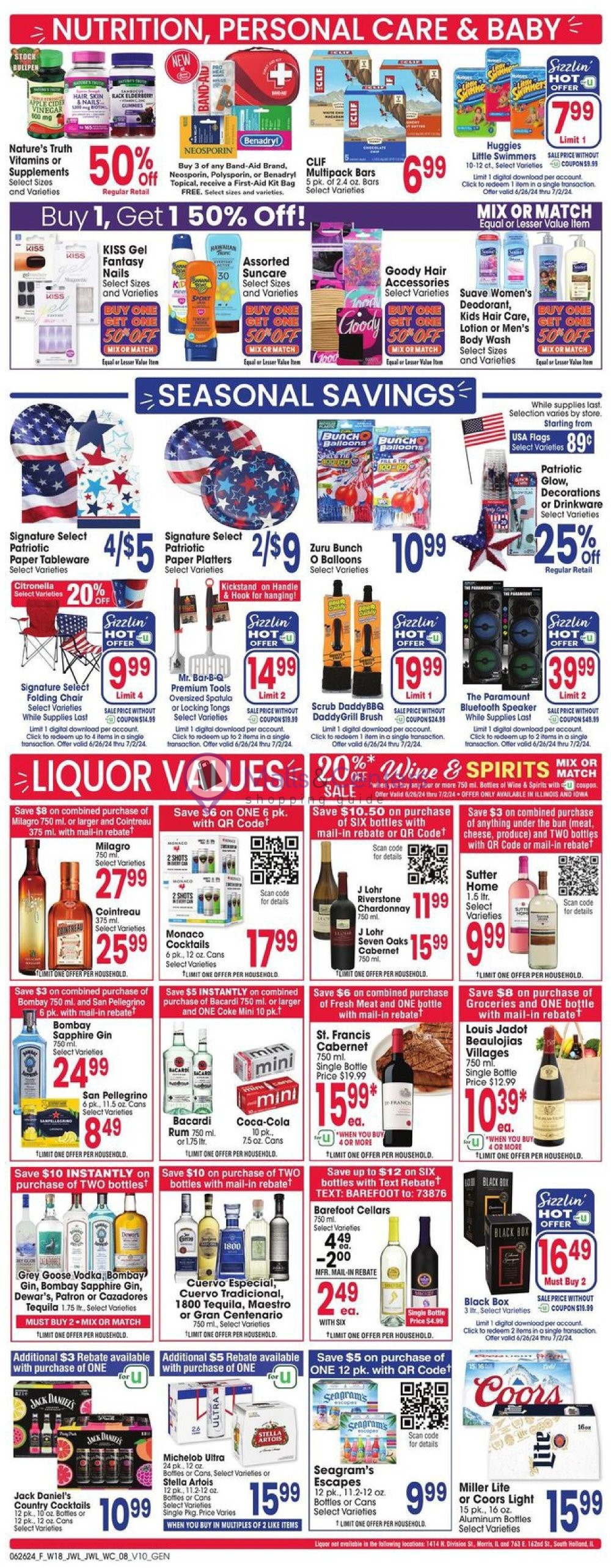 Weekly ad for Jewel-Osco valid: 06/26/2024 - 07/02/2024, page 8