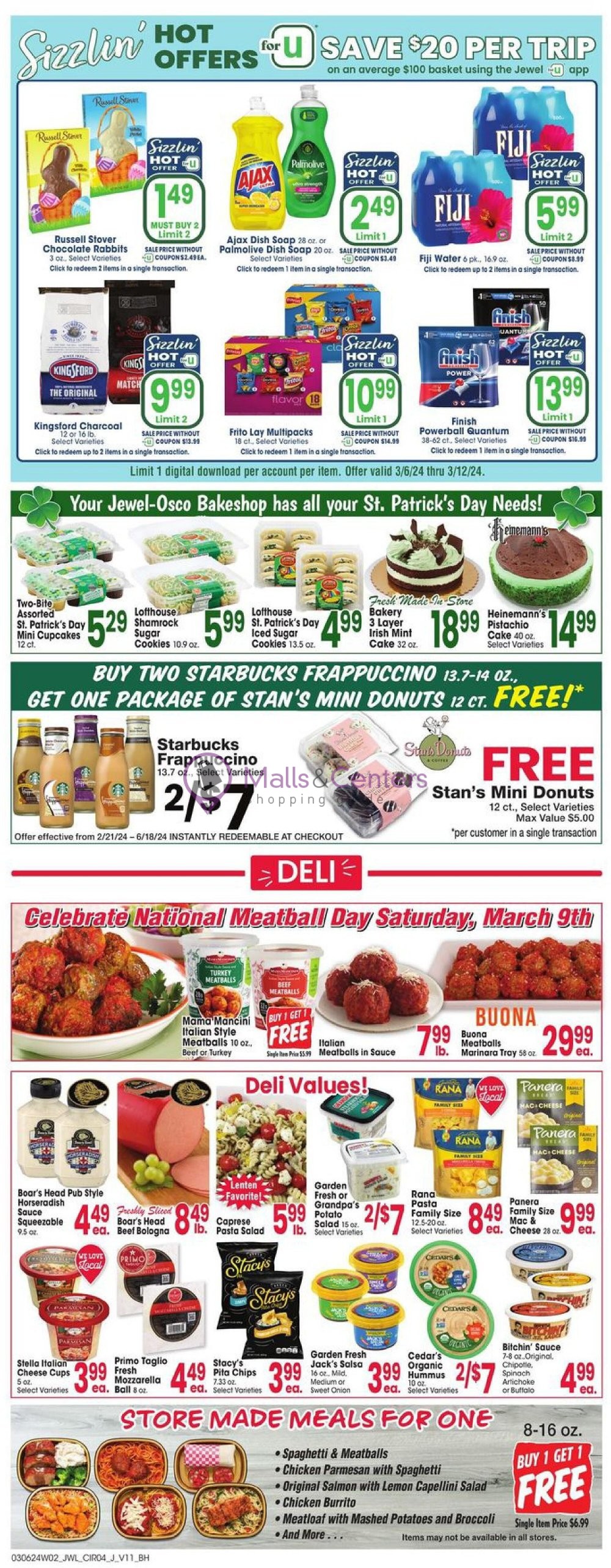 JewelOsco Weekly ad valid from 03/06/2024 to 03/12/2024 MallsCenters