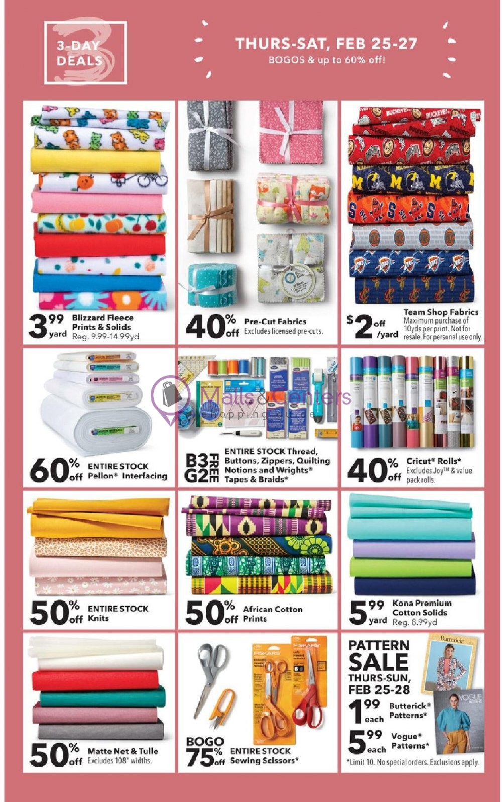 Jo Ann Fabrics and Crafts Weekly Ad sales & flyers specials MallsCenters
