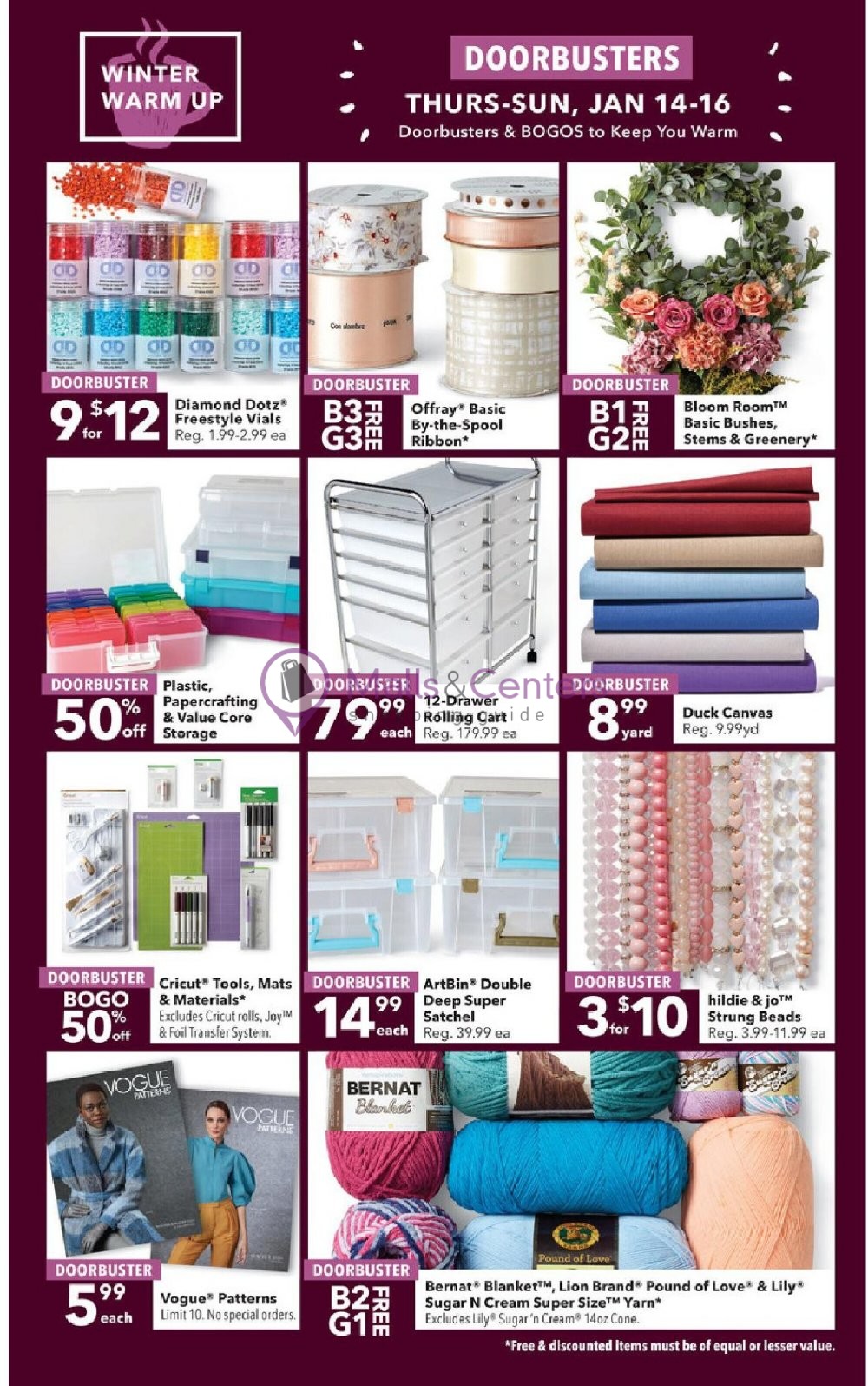 Jo Ann Fabrics and Crafts Weekly ad valid from 01/07/2021 to 01/20/2021